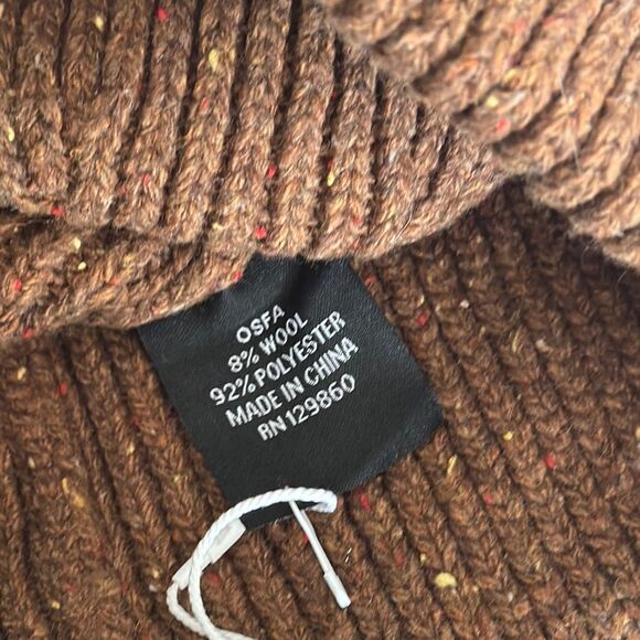 Rhythm Brown Knit Beanie - Picture 3 of 6